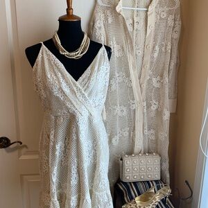 Speechless NWT Lace /crochet wrap top dress